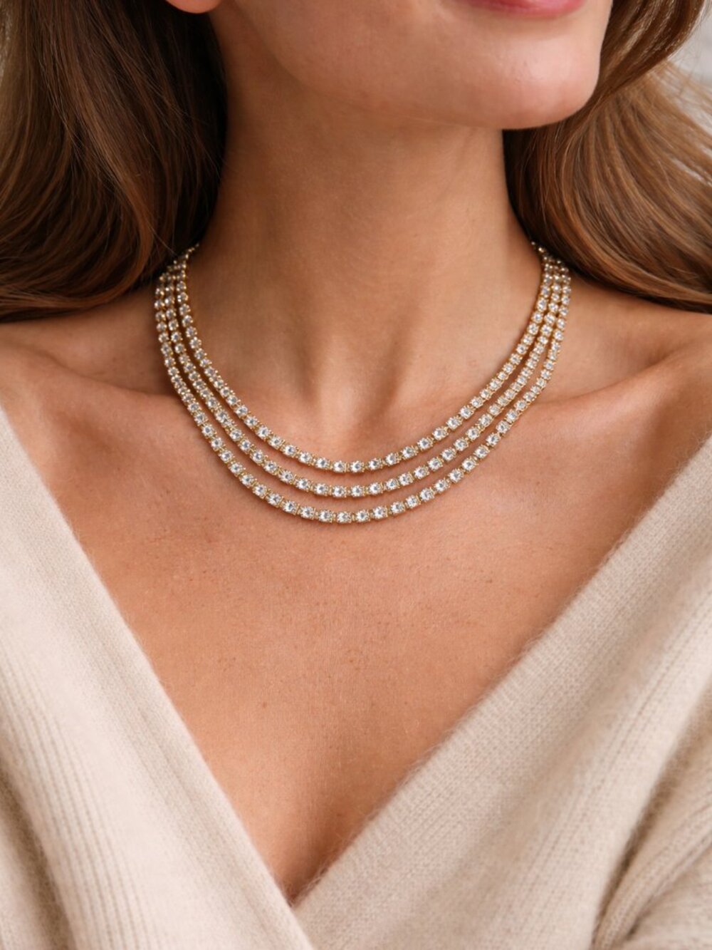 Elegant Gold and Silver Layered Necklace